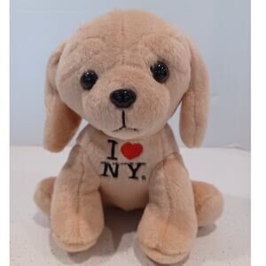 I love NY Brown dog Plush Toy